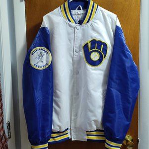 Men's Starter Brewers Jacket XL